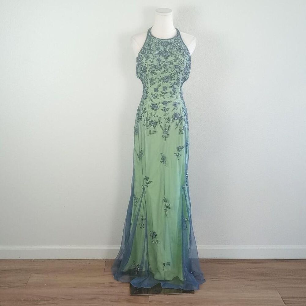 Y2K Beaded Sequin Iridescent Fairygoth Dress